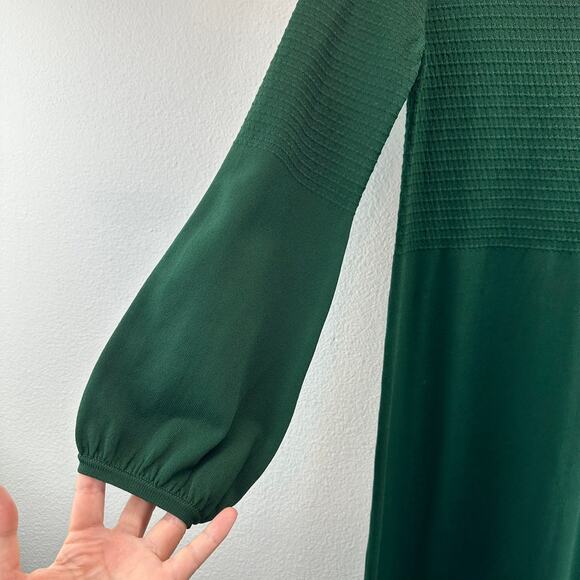 Pomander Place Hunter Green Double Knit Lennox Dress Small - Picture 5 of 12